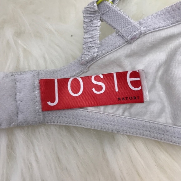 Josie Neon‎ Green 32D Contrast Lace Plunge Bralette Balconette Bra Unpadded - Picture 11 of 12